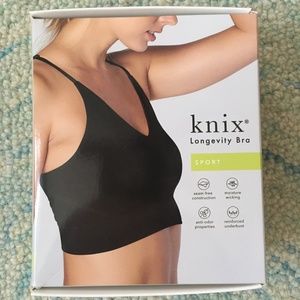 Knix Longevity Bra--Small, Black, NWT